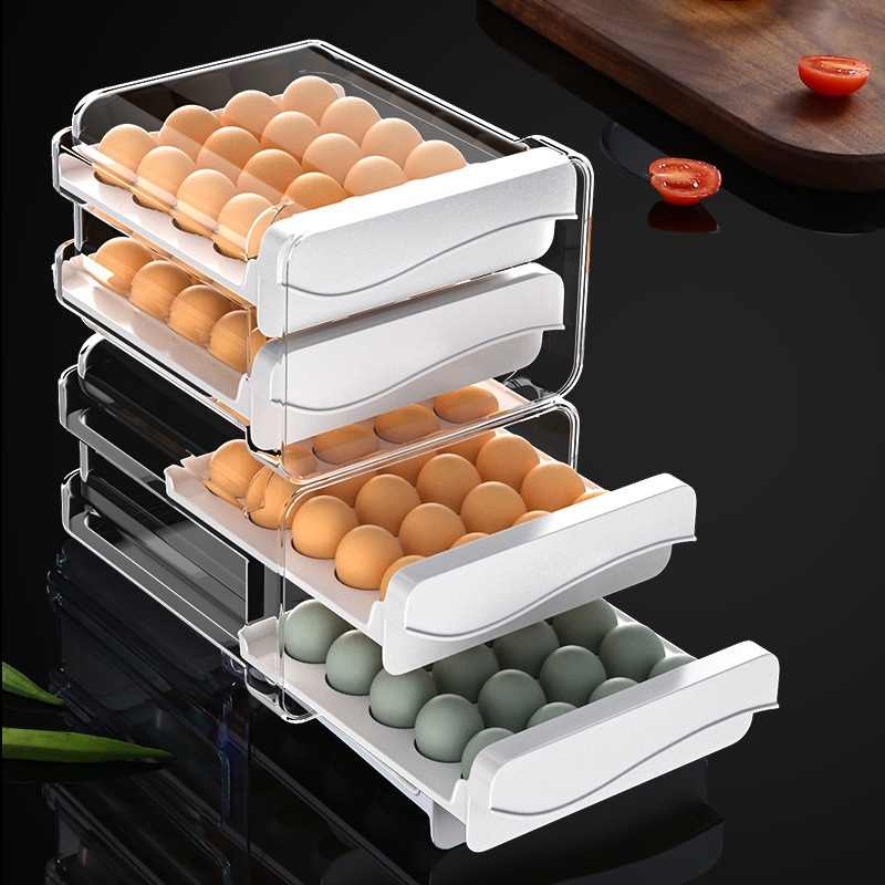 Gaveteiro Empilhável Porta Ovos Duplo 32/40 ovos