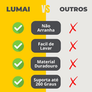 Kit 8 Utensílios de Cozinha de Silicone e Aço Inox Grandes com Balde - Livre de BPA - Original LUMAI