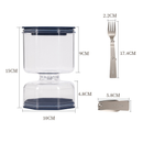 Pote Hermético para Conservas com Separador de Líquido com garfo 024-225