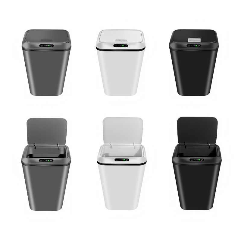 Lixeira Sensor Automática Inteligente de Banheiro Cozinha Escritório Capacidade 16 Litros