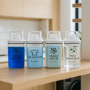 Dispenser Organizador Lavanderia 2,3 litros ou 1,5 Litros Acrílico - Amaciante, Sabão em Pó e Liquido, Tira Manchas