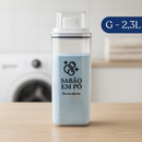 Dispenser Organizador Lavanderia 2,3 litros ou 1,5 Litros Acrílico - Amaciante, Sabão em Pó e Liquido, Tira Manchas