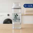 Dispenser Organizador Lavanderia 2,3 litros ou 1,5 Litros Acrílico - Amaciante, Sabão em Pó e Liquido, Tira Manchas