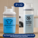 Dispenser Organizador Lavanderia 2,3 litros ou 1,5 Litros Acrílico - Amaciante, Sabão em Pó e Liquido, Tira Manchas