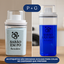 Dispenser Organizador Lavanderia 2,3 litros ou 1,5 Litros Acrílico - Amaciante, Sabão em Pó e Liquido, Tira Manchas
