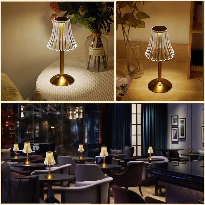 Lâmpada Abajur Mesa Com Barra Led Sensor Toque De Luz Quarto Sem Fio 3 Cores