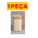 Pote Acrílico Com Tampa Multiuso Quadrado Plástico 800ml 500ml 1000ml Super Vedação Transparente