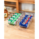 Cozinha Frigorífico Organizador Clear Dispenser Despensa Refrigerante Geladeira Lata Acessórios