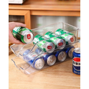 Cozinha Frigorífico Organizador Clear Dispenser Despensa Refrigerante Geladeira Lata Acessórios