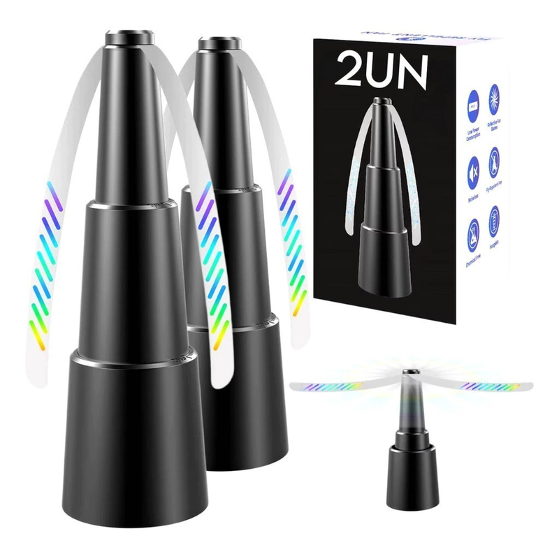 Kit 2 Espanta Mosca Mini Ventilador Repelente Mosquito Mesa