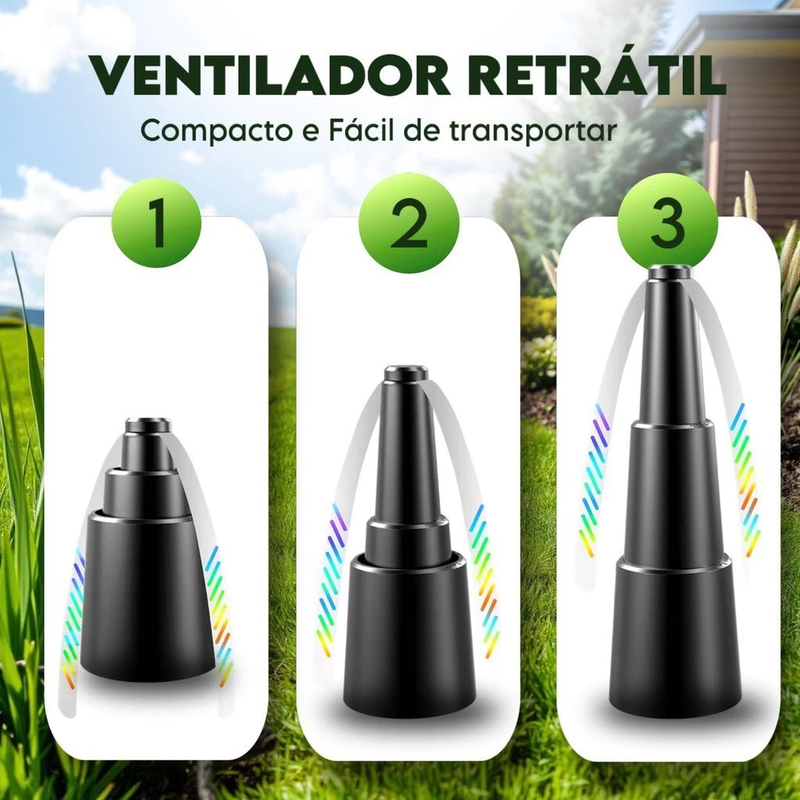 Kit 2 Espanta Mosca Mini Ventilador Repelente Mosquito Mesa