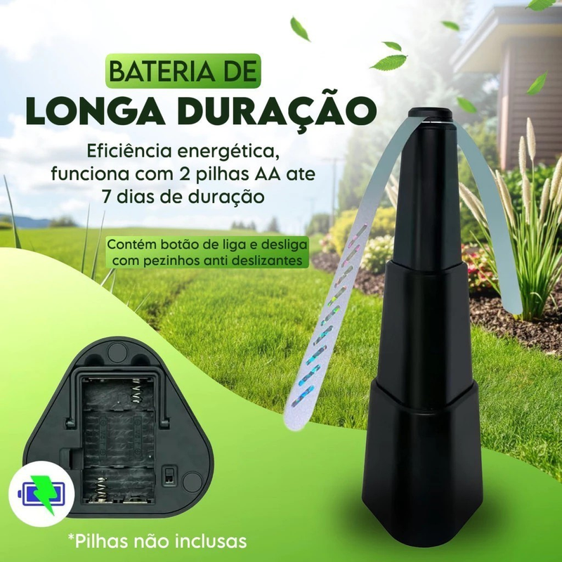 Espanta Moscas Repelente Ventilador Portátil – Silencioso, Seguro e Sem Químicos!